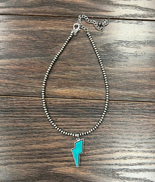 Bolt Turquoise Necklace