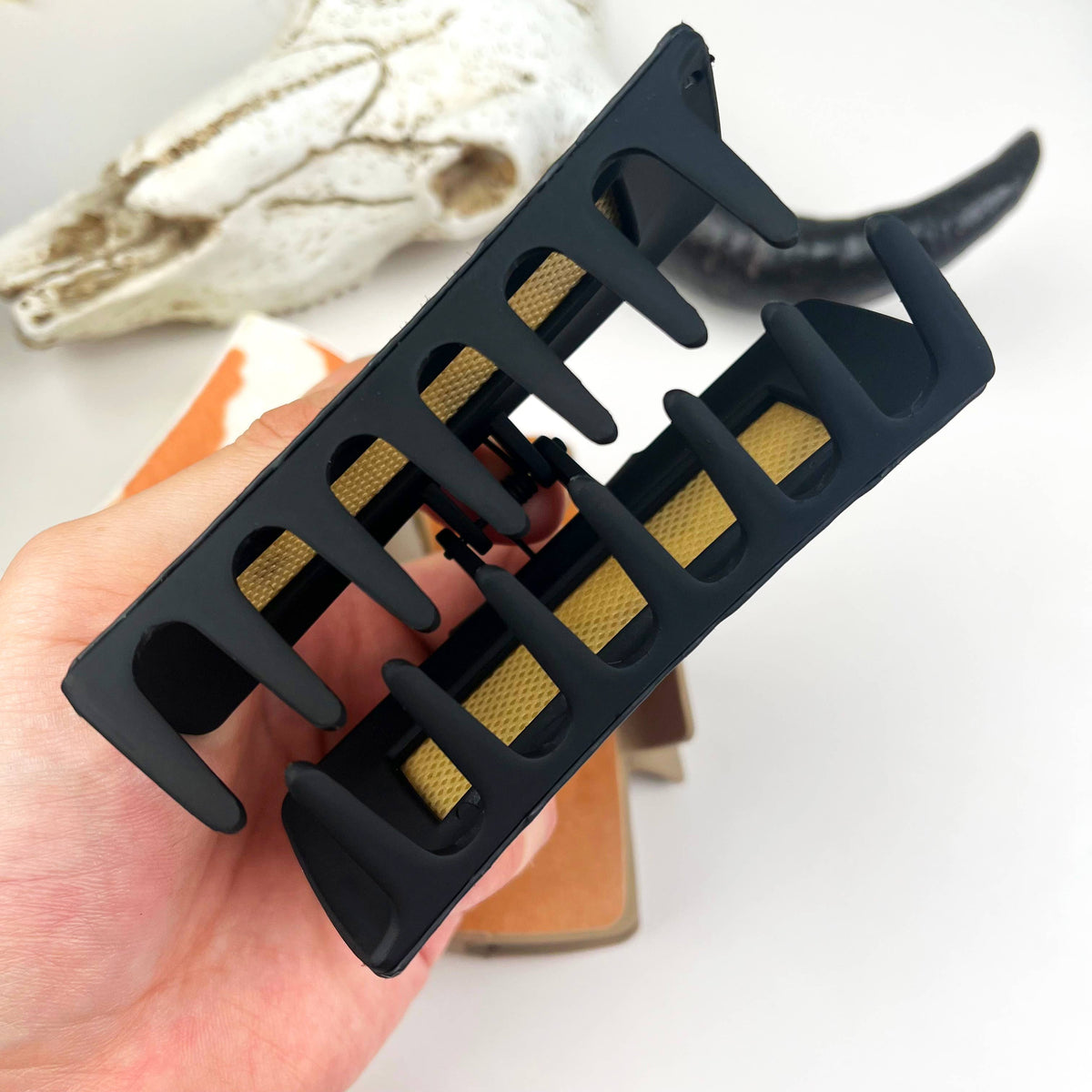 Sunflower/Cow Print Hair Claw