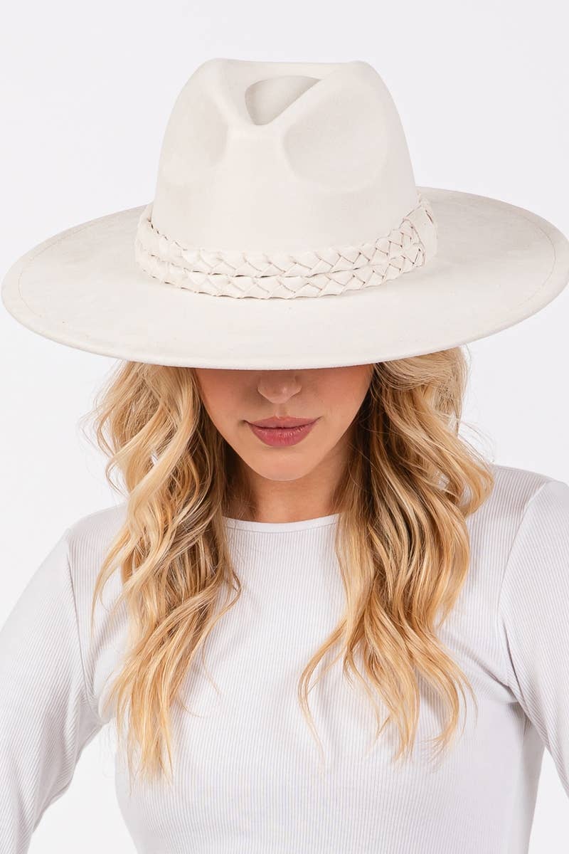 Double Rope Braid Fedora Hat
