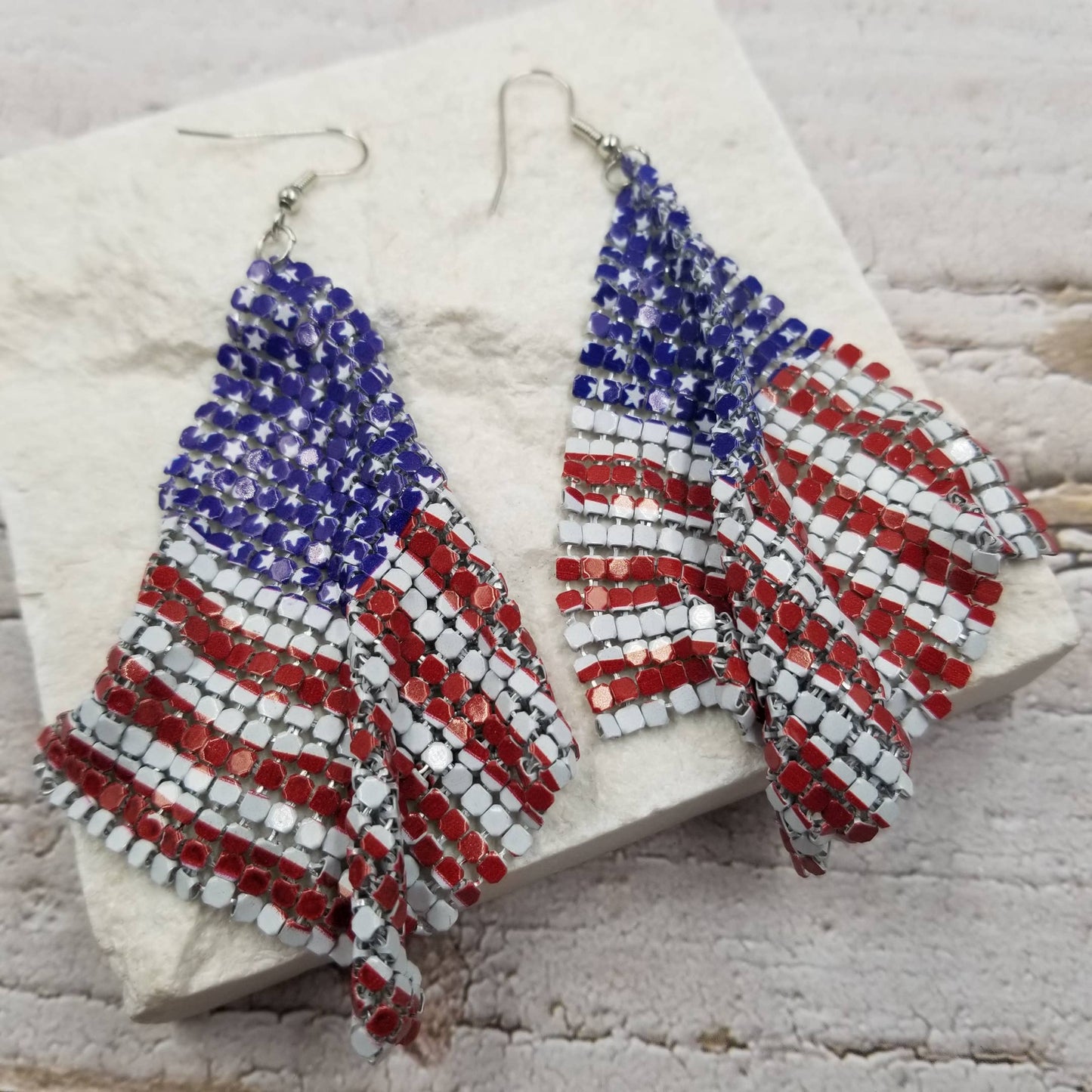 Flag Earrings Independence Day Earrings