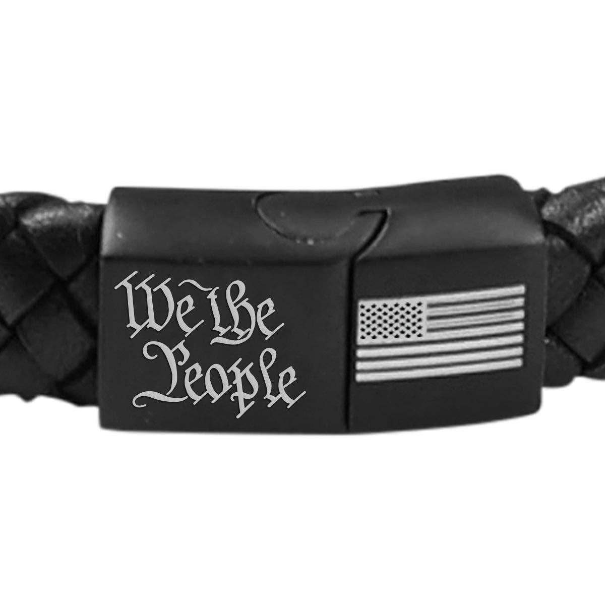 Men's Bracelet We The People Flag Braided