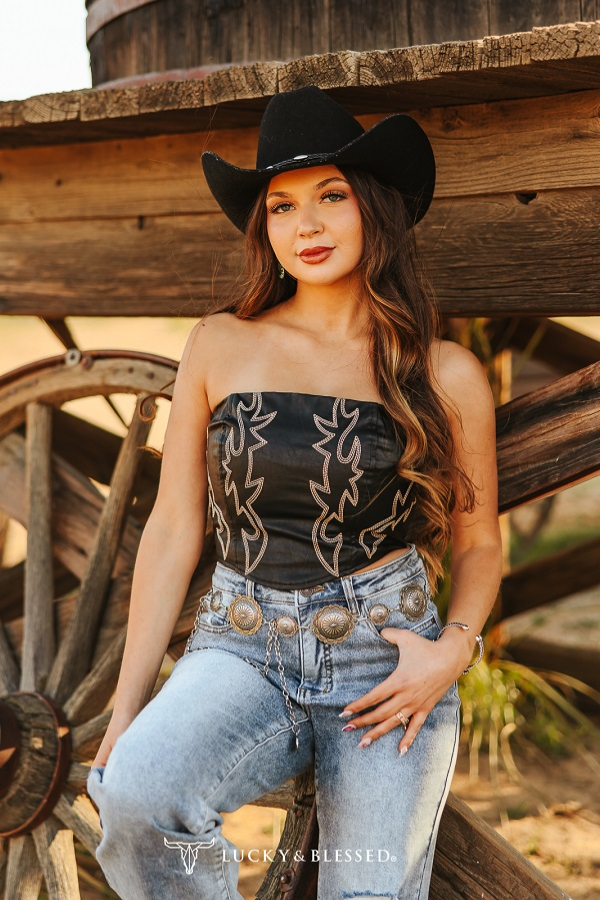 Black Leather Boot Stitch Embroider Corset Tie Back – Lace & Hide ...