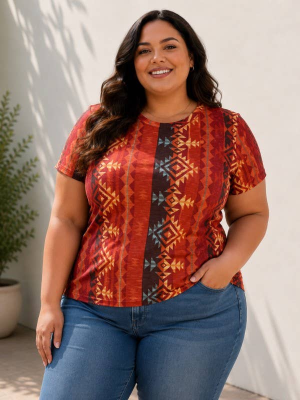 Plus Size Short Sleeve Tee