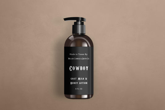 Goat Milk & Honey Lotion for Men: Cowboy