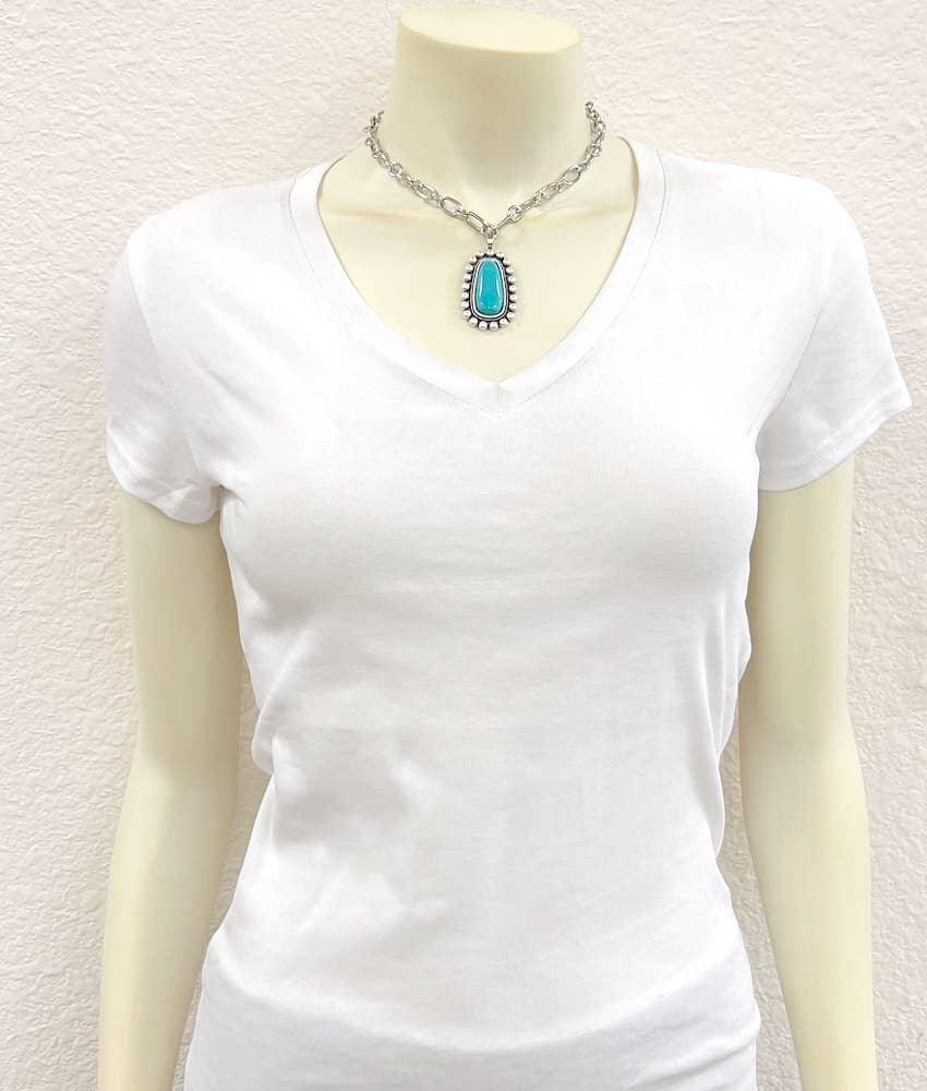 Turquoise Chain Necklace
