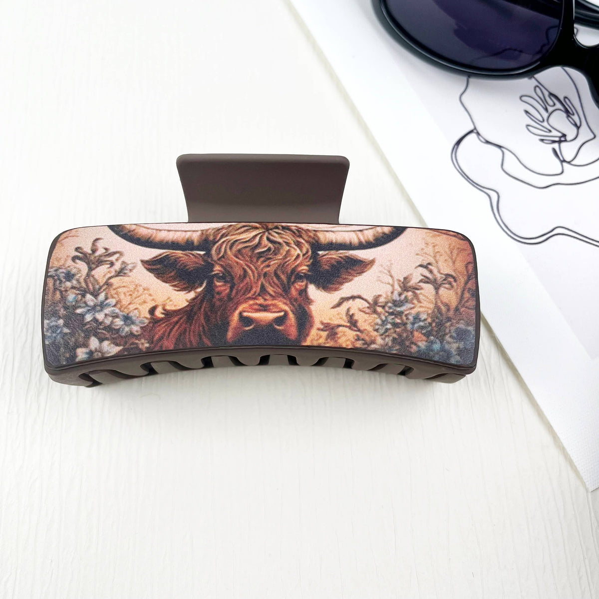 Highland Cow Hairclip: 4pcs-set