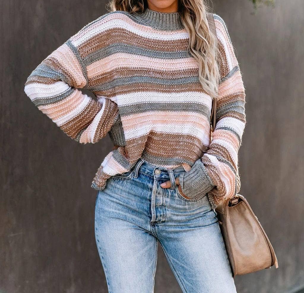 Striped Crewneck Knit