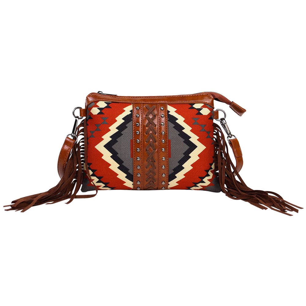 Fringe Aztec Crossbody