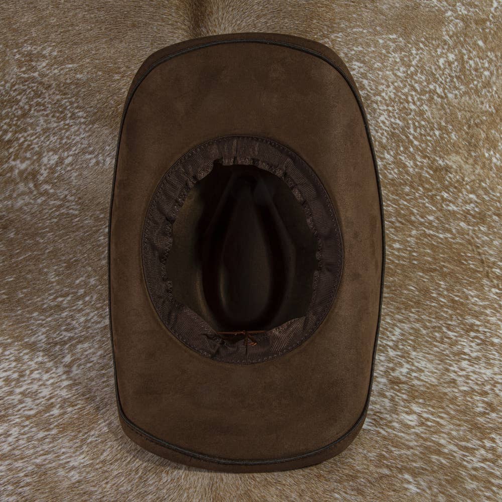 Stone Concho Suede Hat