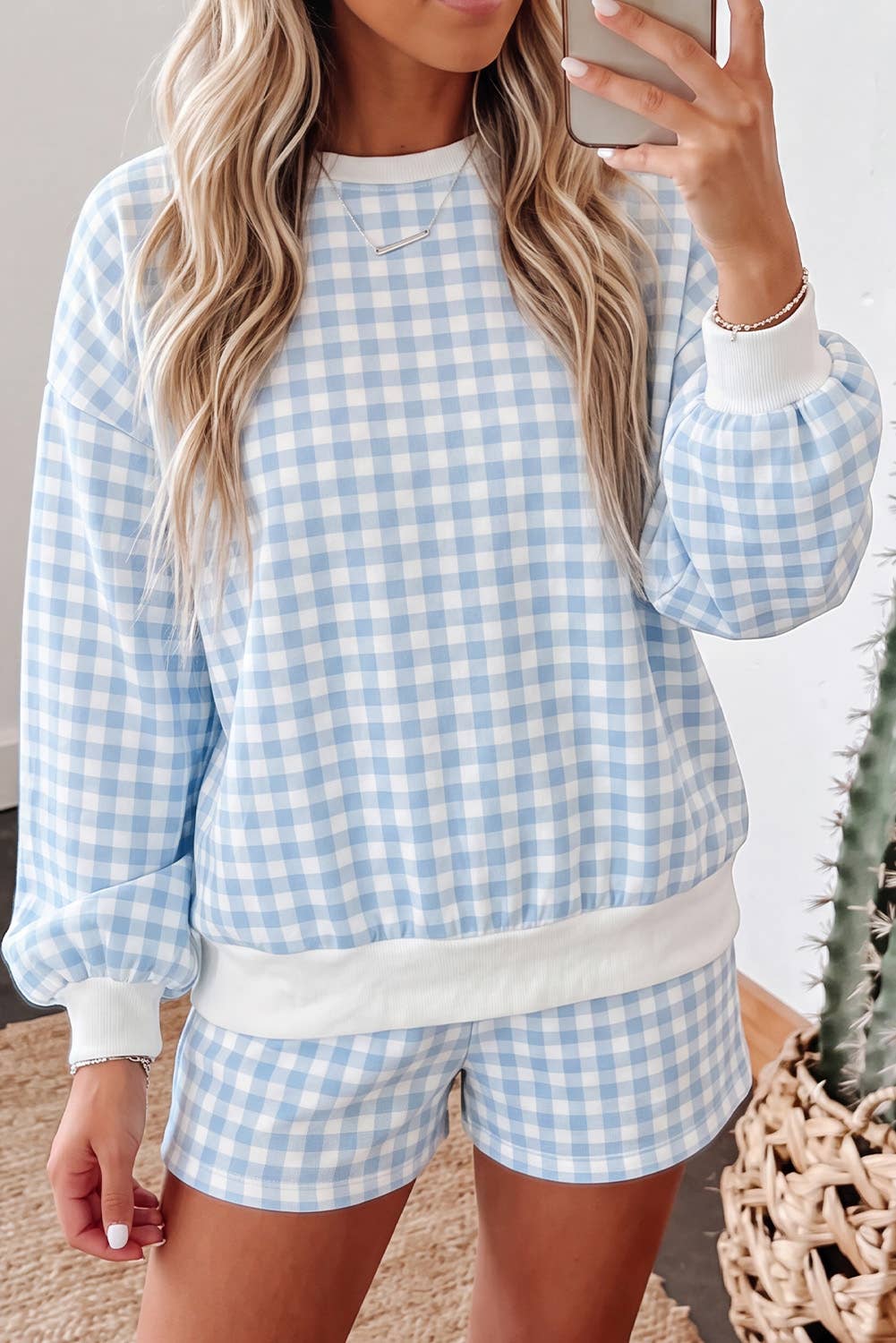 Plaid Casual 2pcs Outfit