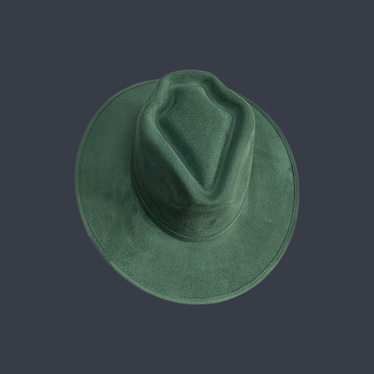 Arrowhead Flat Brim Vegan Suede Hat