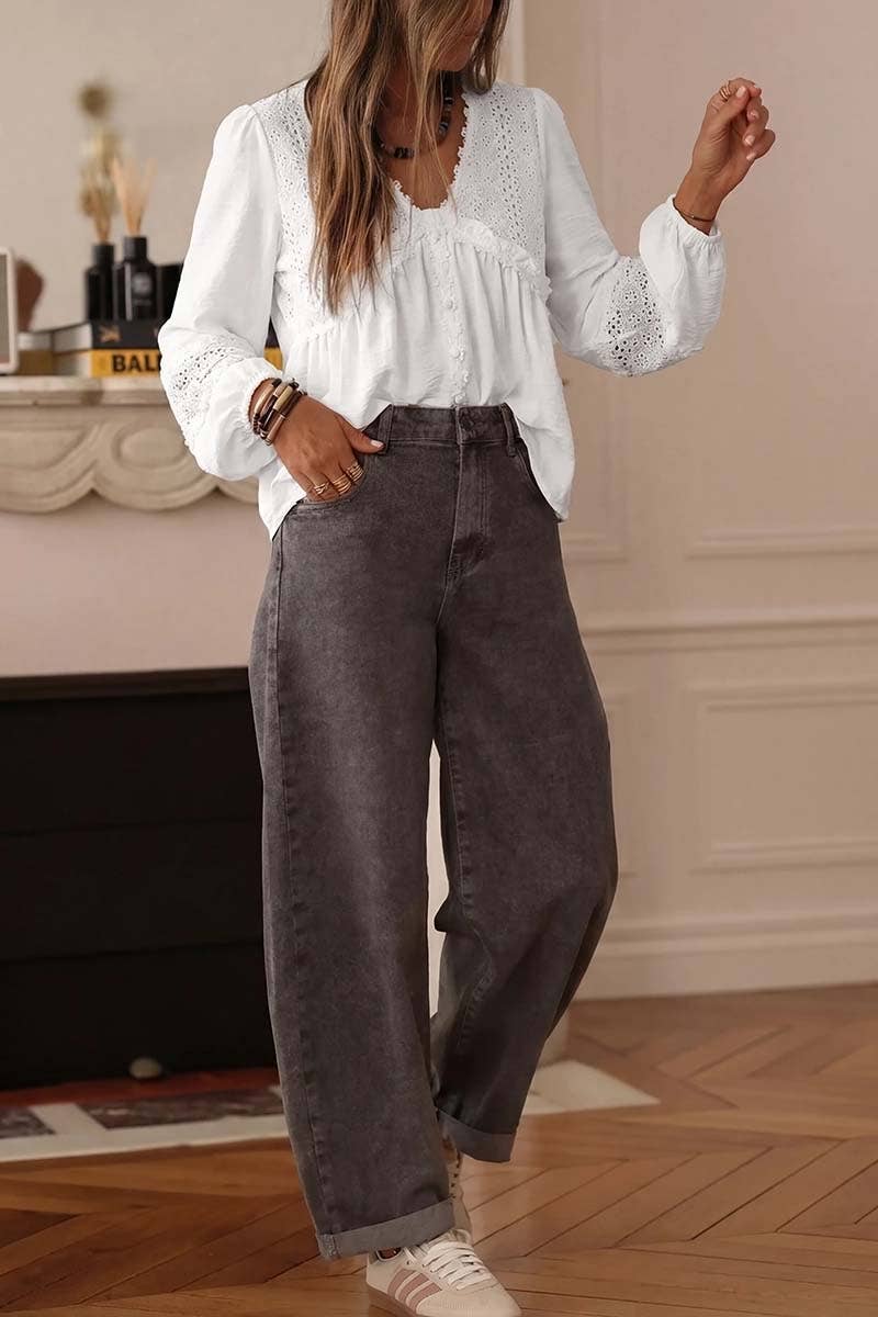 Floral Guipure Lace Blouse