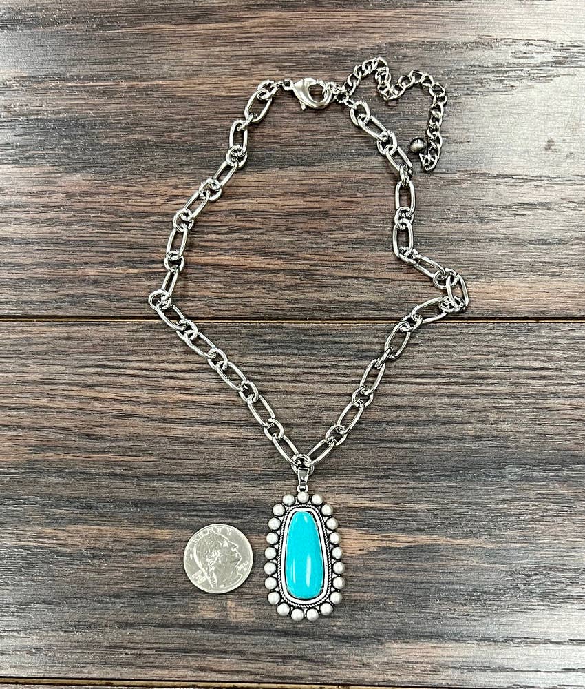 Turquoise Chain Necklace