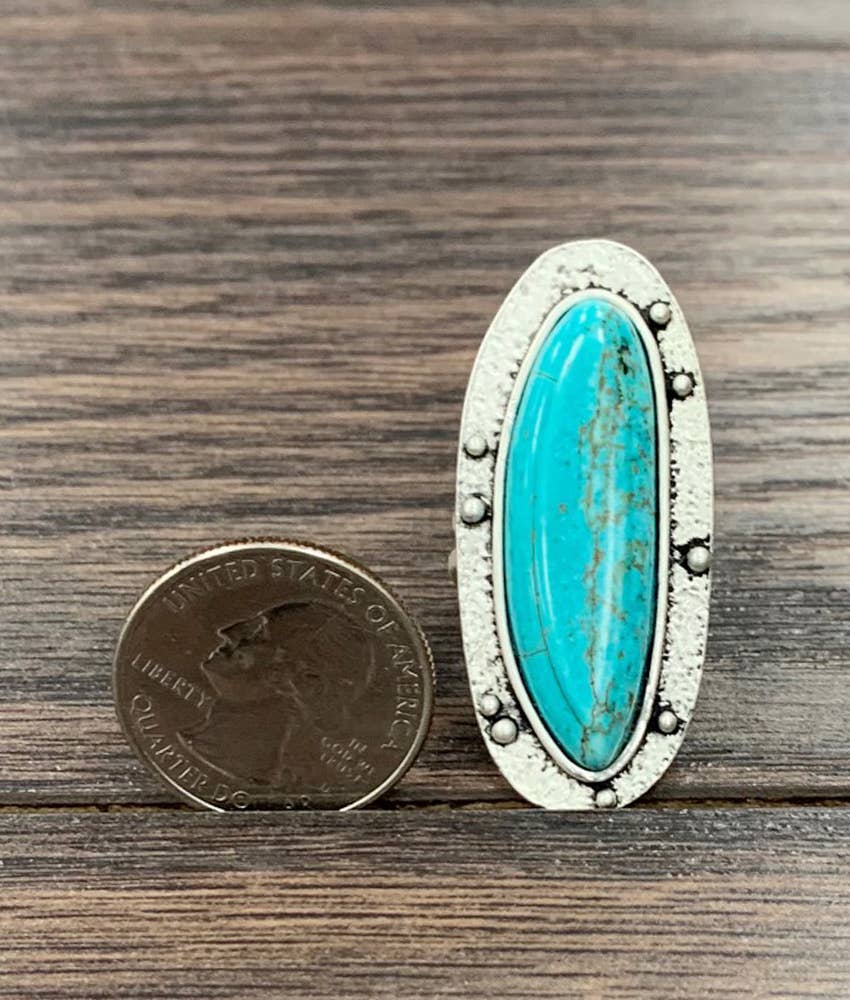 Irregular Turquoise Ring