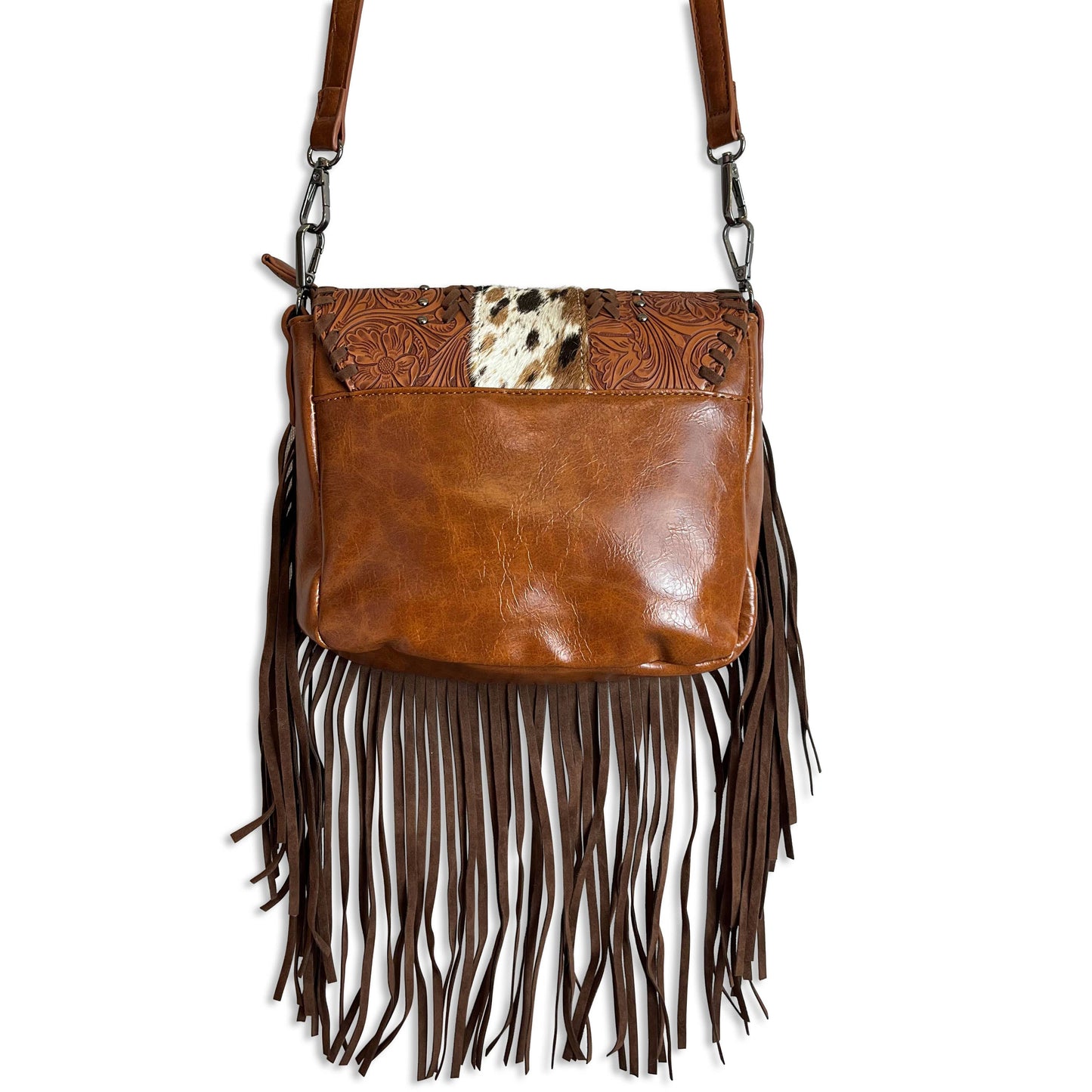 Cowhide Fringe Crossbody