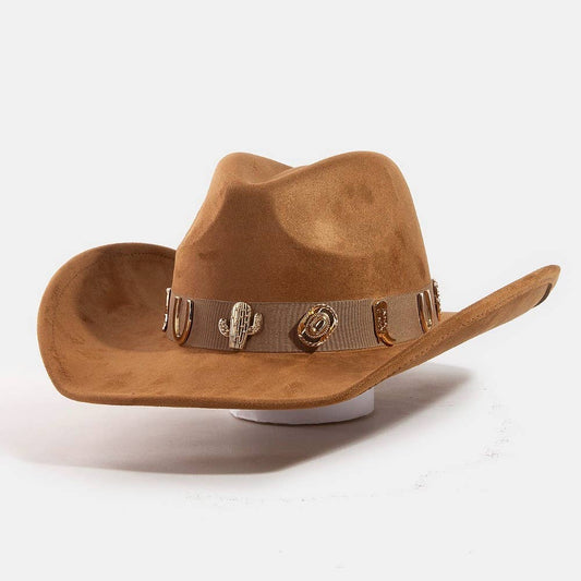 Western Cactus Horseshoe Boots Decor Cowboy Hat