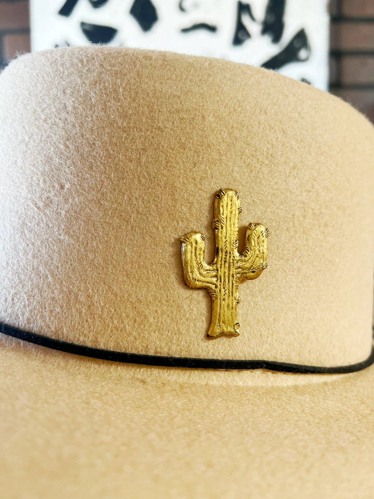 Aged Brass Cactus