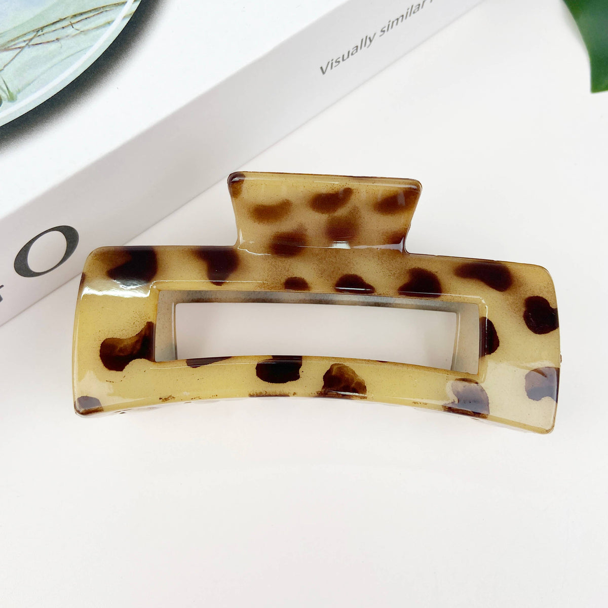Leopard Print Hair Claw Clip