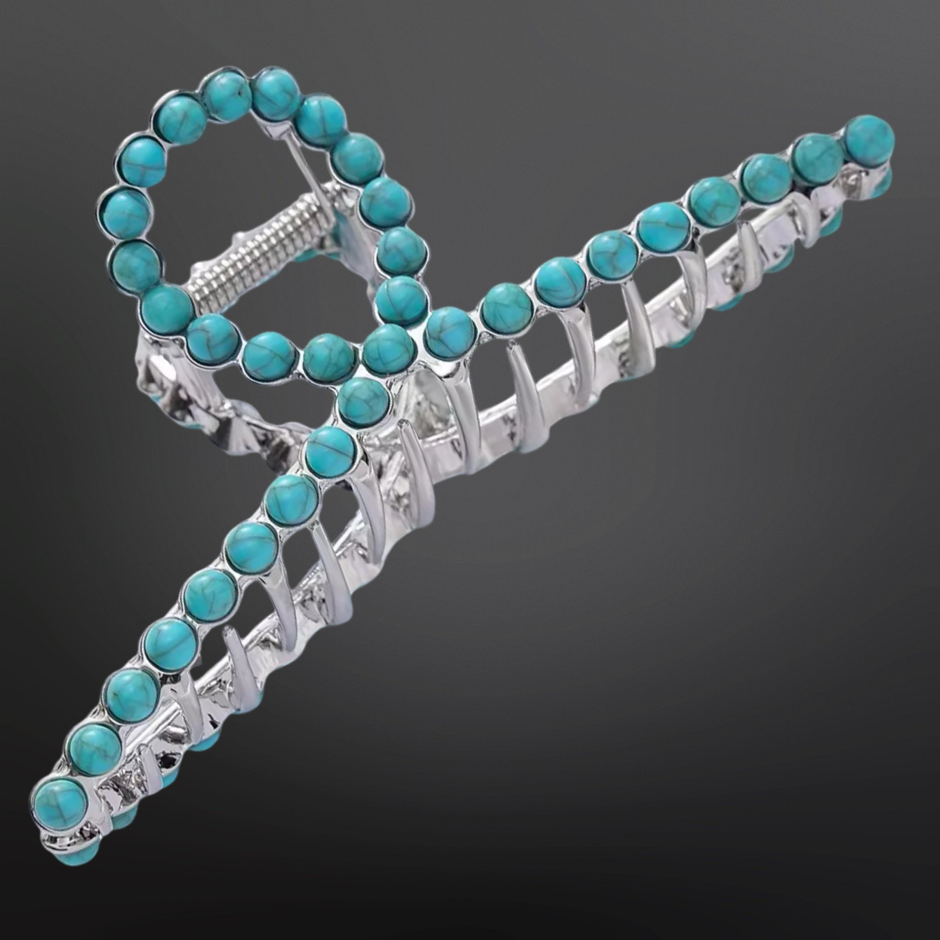 Turquoise Claw Clip