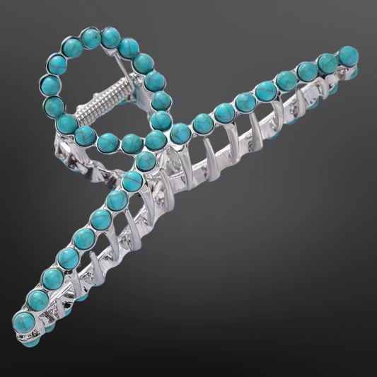 Turquoise Claw Clip
