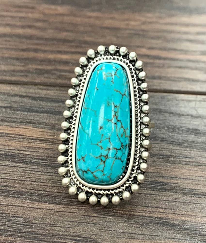 Turquoise Adjustable Ring