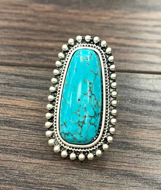 Turquoise Adjustable Ring