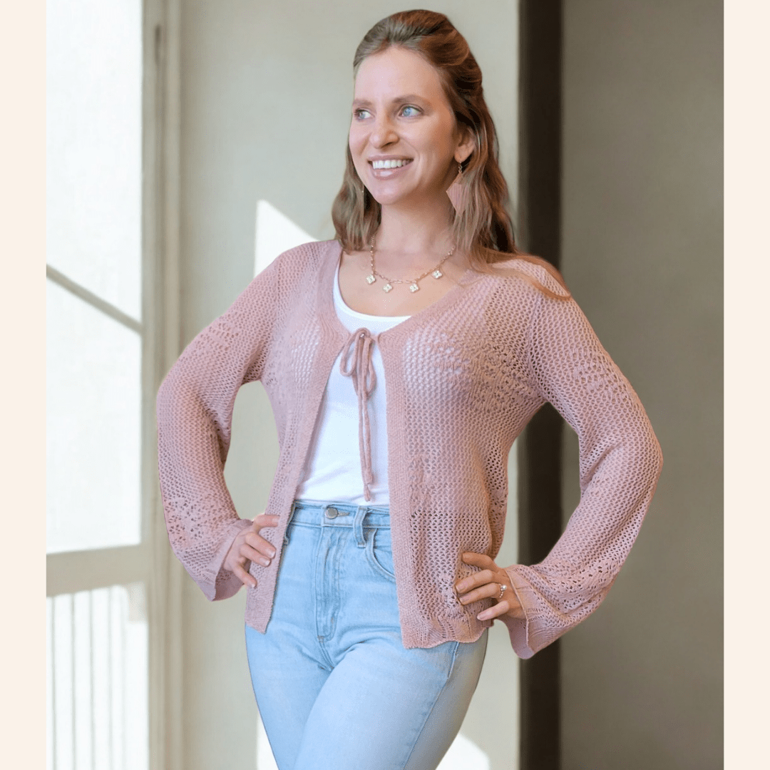 Crochet Bell Sleeve Cardigan