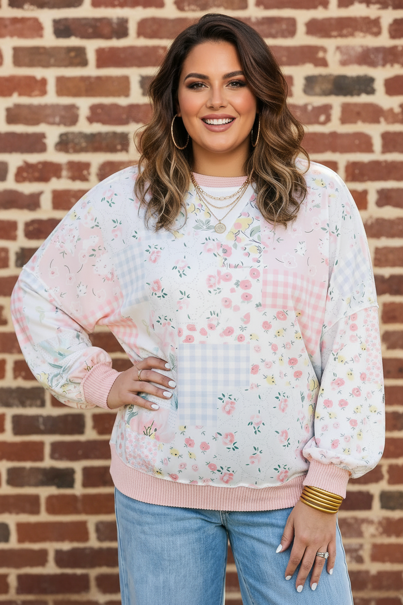 Floral Patchwork Long Sleeve