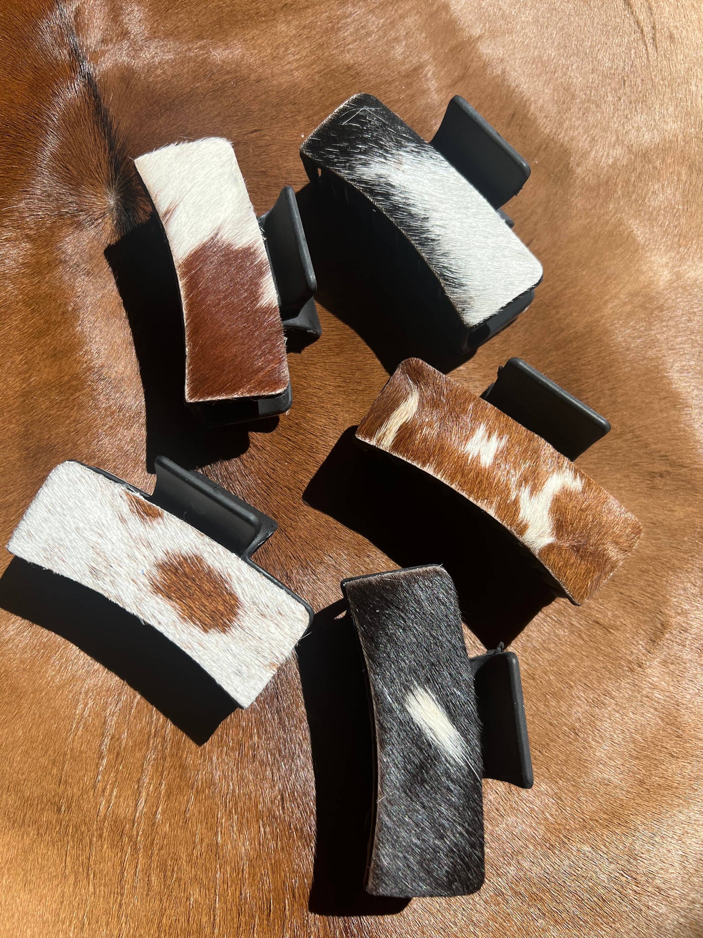 Real Cowhide Claw Hair Clip