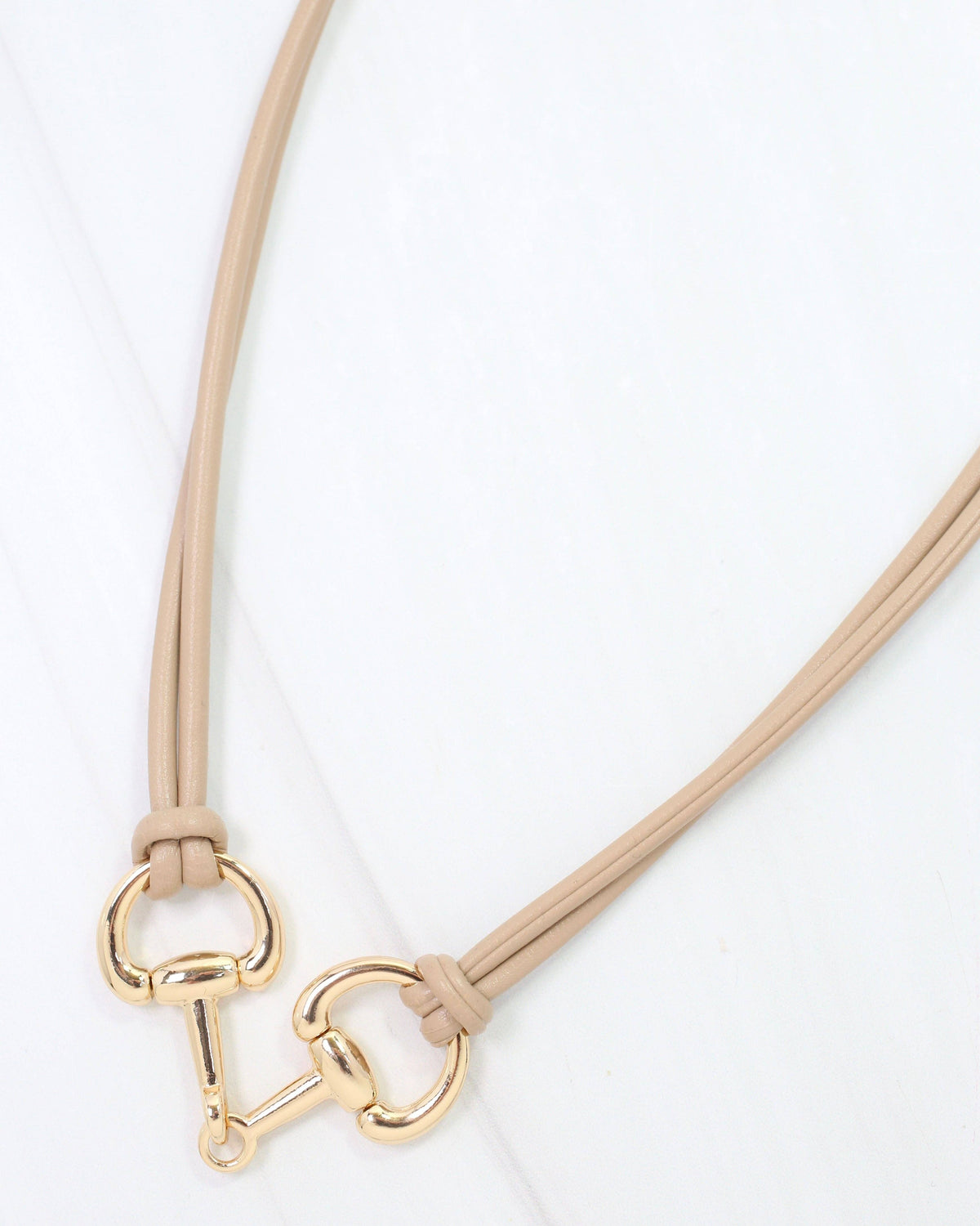 Horsebit Cord Necklace
