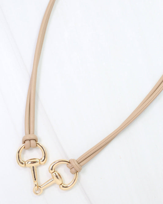 Horsebit Cord Necklace