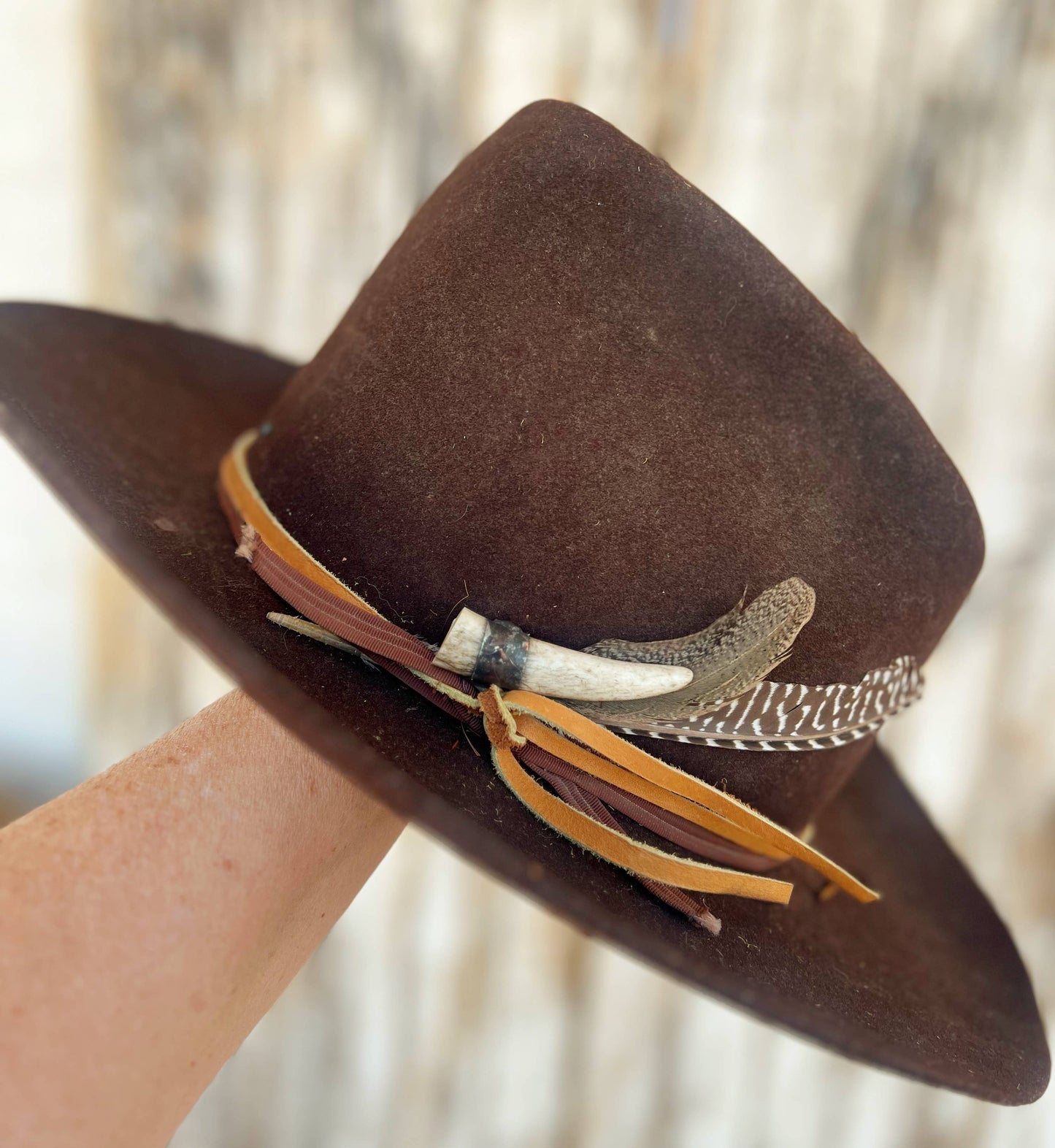 Wild Elk Antler Soldered Hat Pin