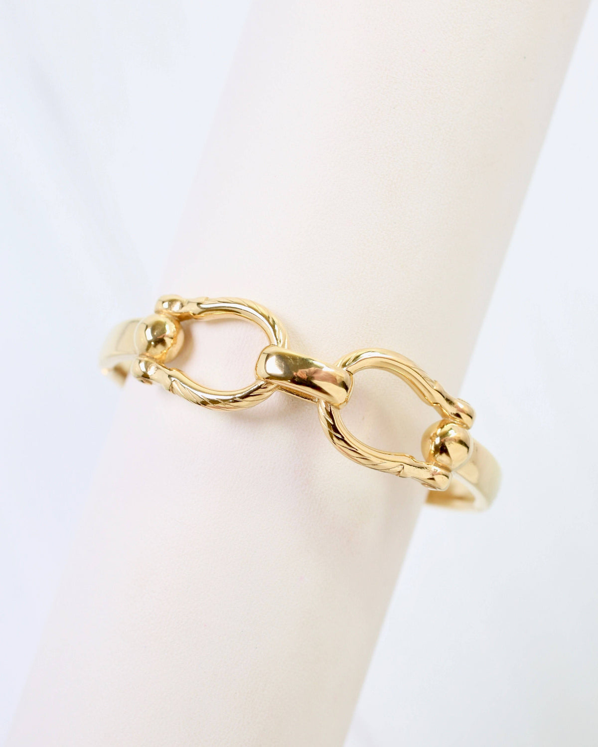 Lockport Horsebit Hinged Bracelet