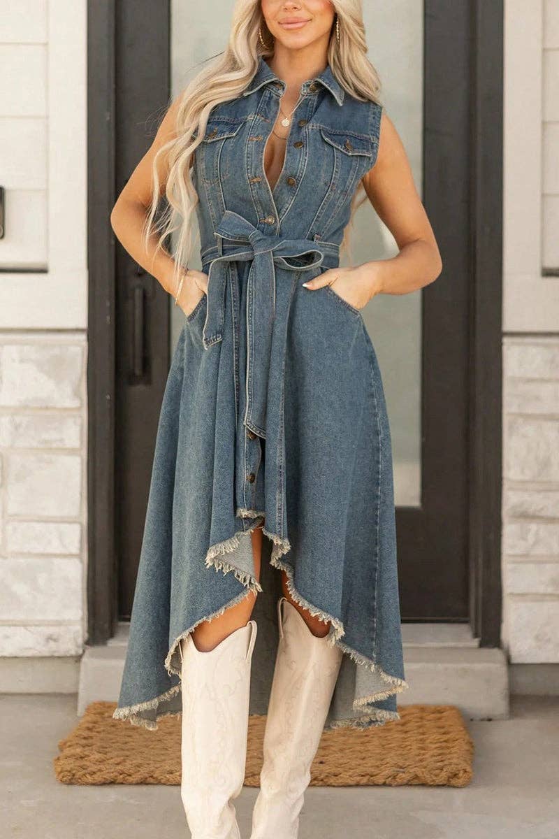 Denim Midi Dress
