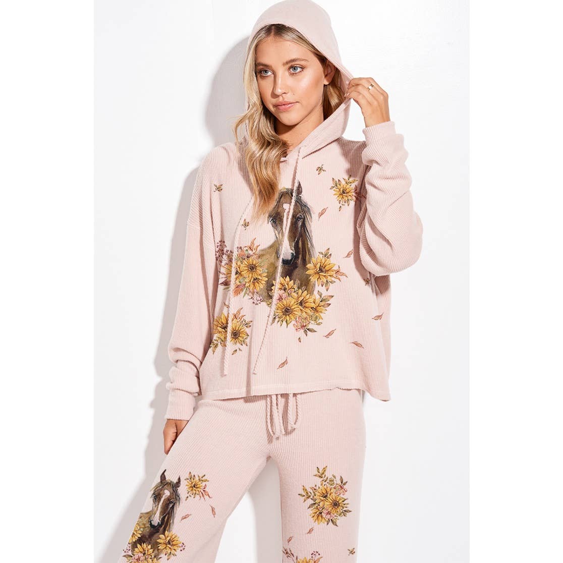 Horse Sunflower Loungewear Set