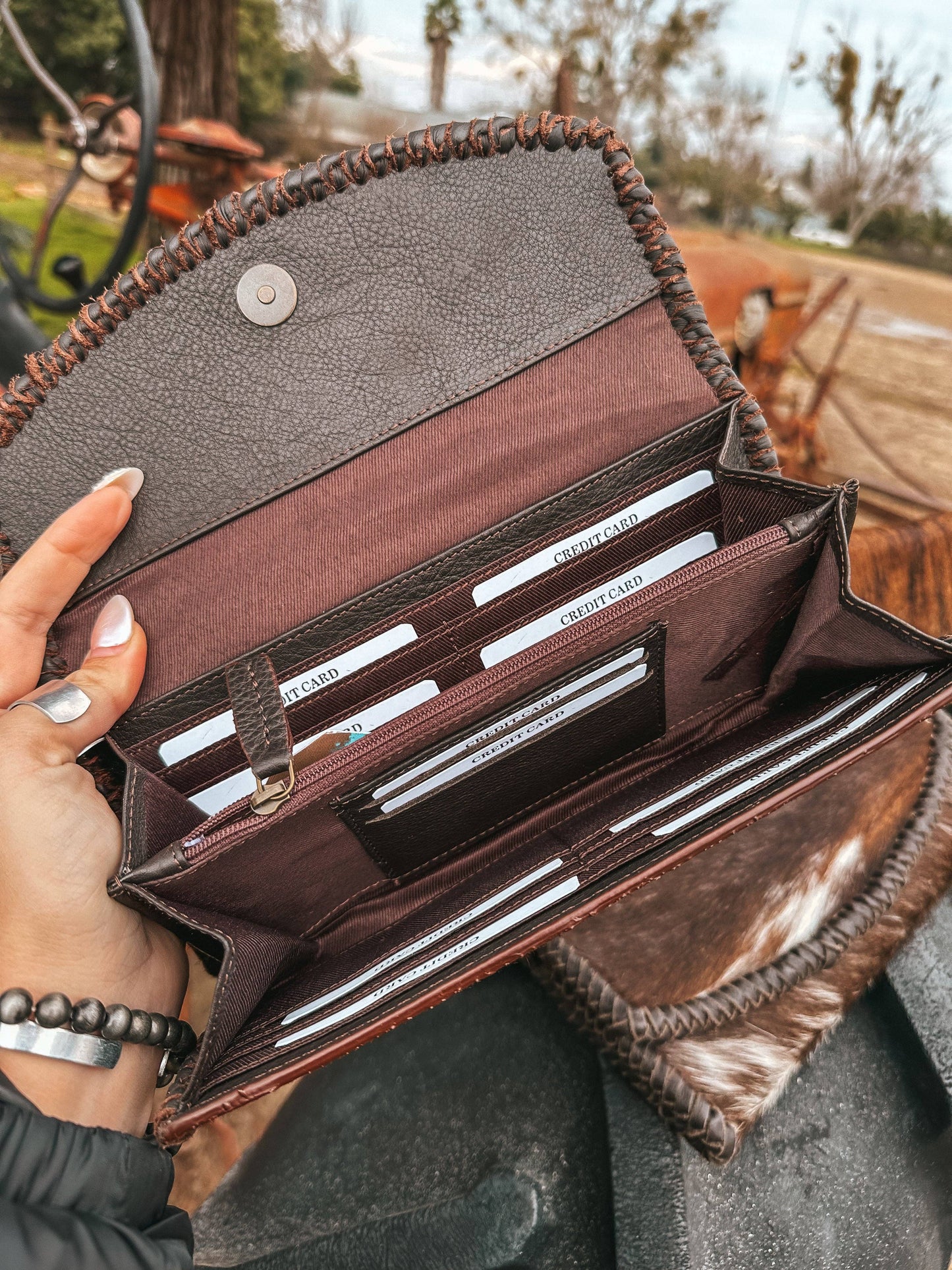 The Hazy Elva Wallet (Brown Leather) a Haute Southern Hyde B