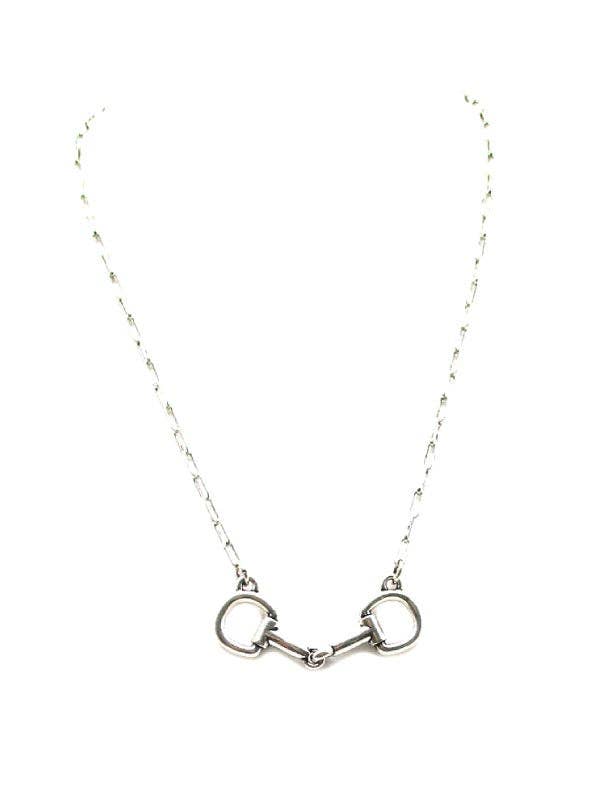 Horse Snaffle Bit Pendant Necklace