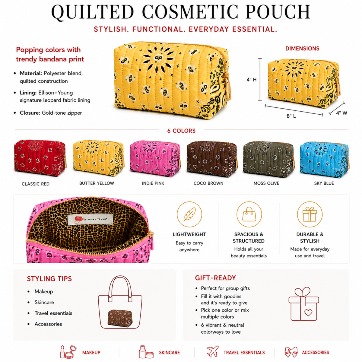 Bandana Cosmetic Case
