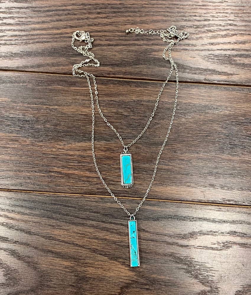 Bar Turquoise Necklace