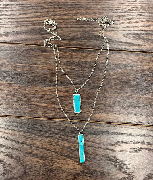 Bar Turquoise Necklace