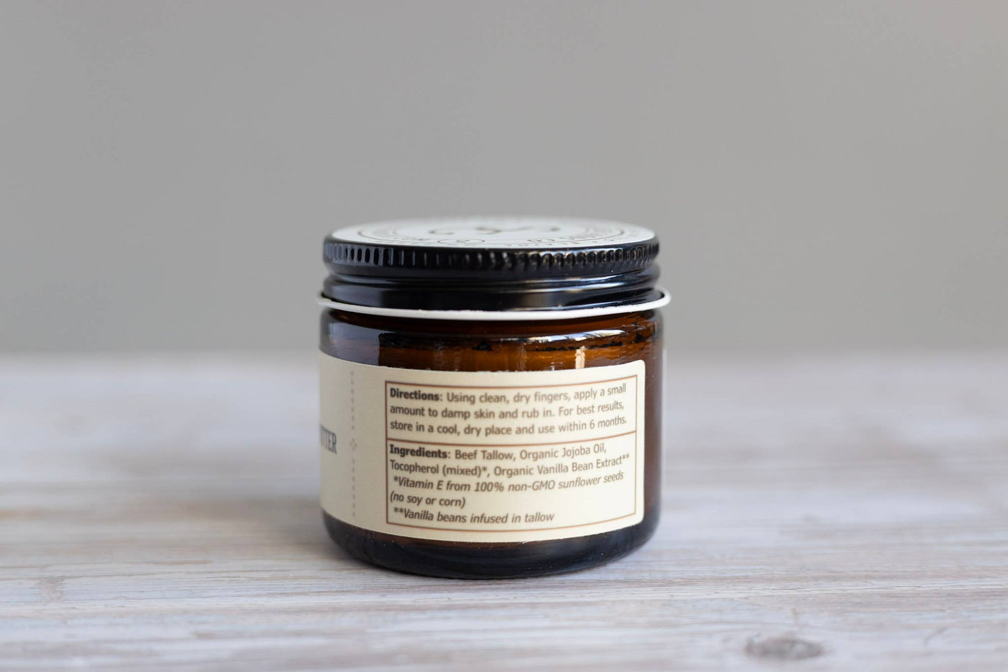Vanilla Bean Tallow Butter | Whipped Tallow Balm: Small (2 oz volume)