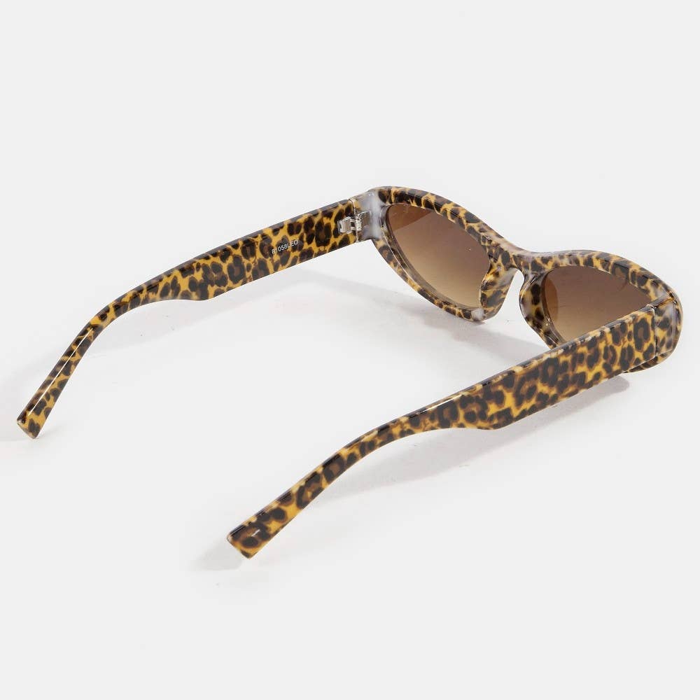 Leopard Print Cat Eye Sunglasses