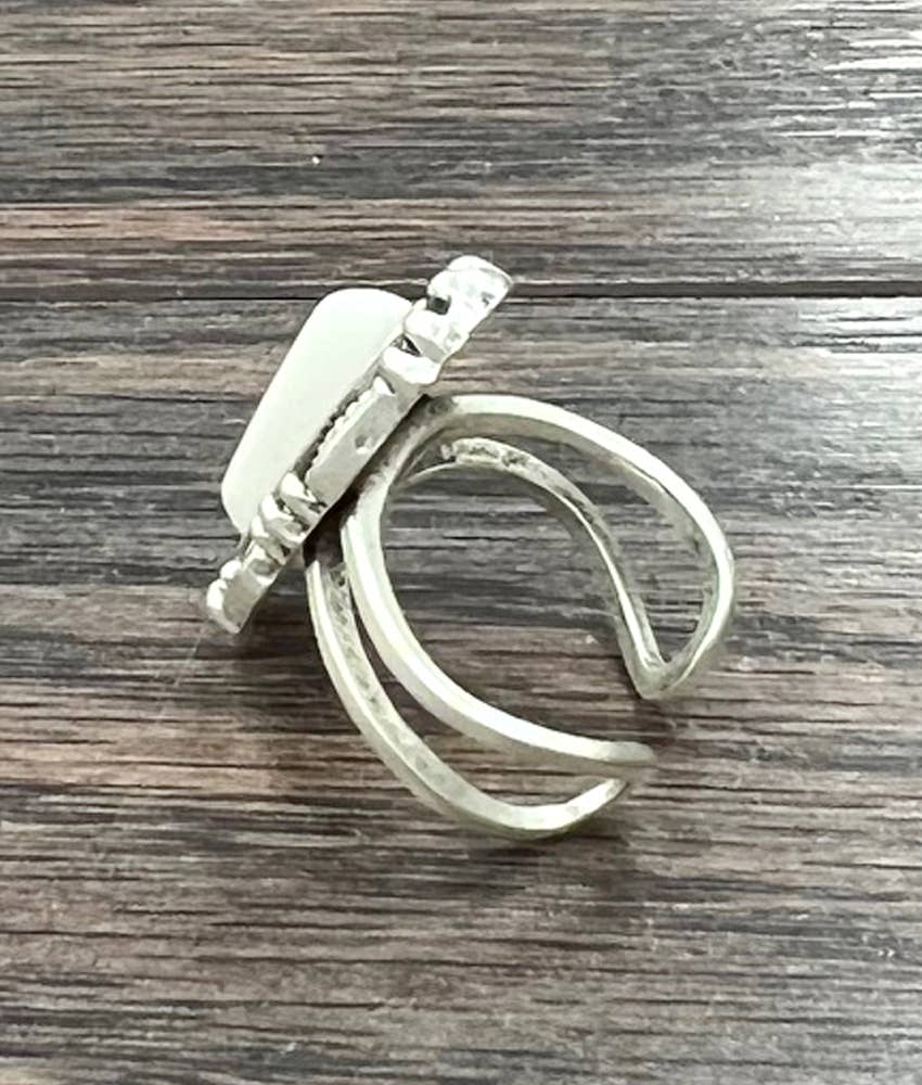 White Turquoise Ring