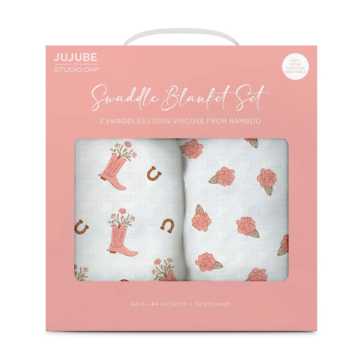 Bloomin' Boot Swaddle Blankets