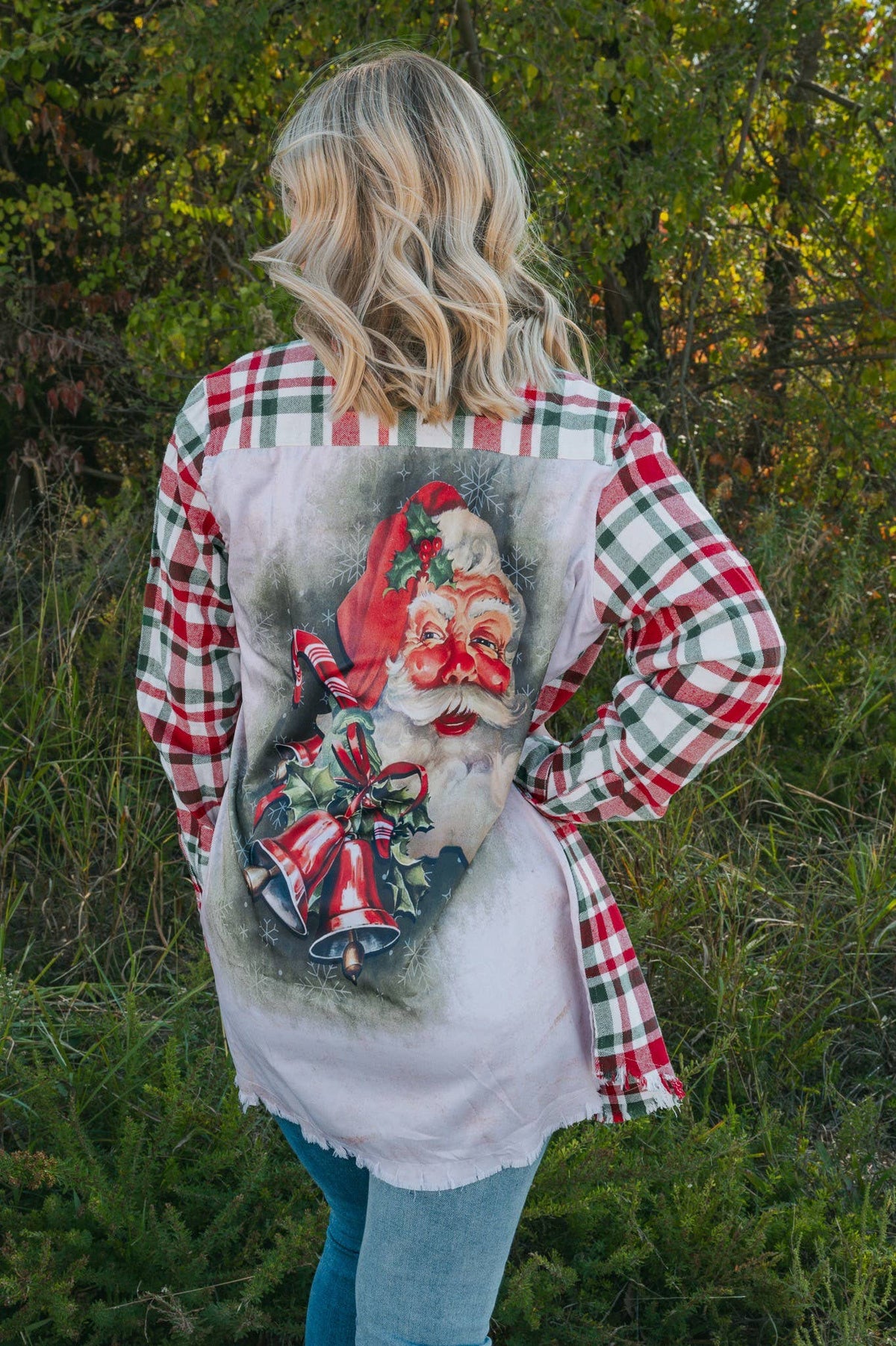 Santa Silk Back Flannel