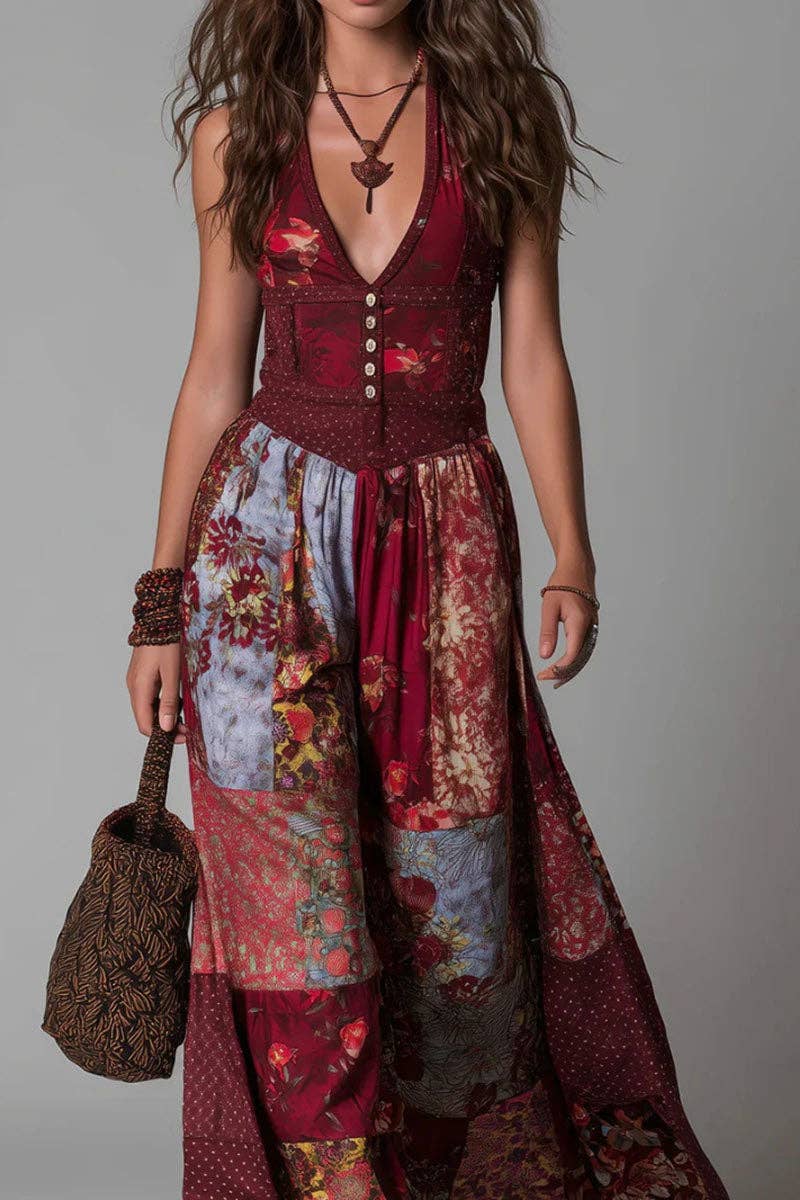 Print Patches Dress