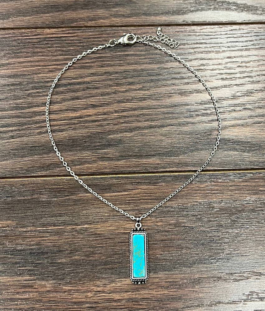 Bar Turquoise Necklace