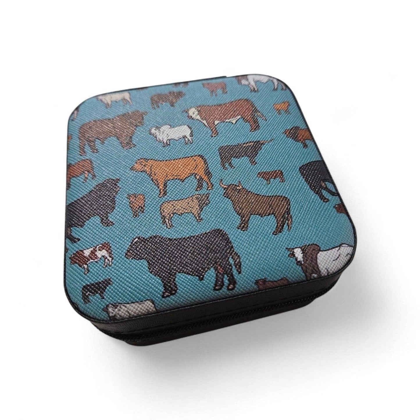 Travel Jewelry Case Western Elevated Edition: Turquoise Herd