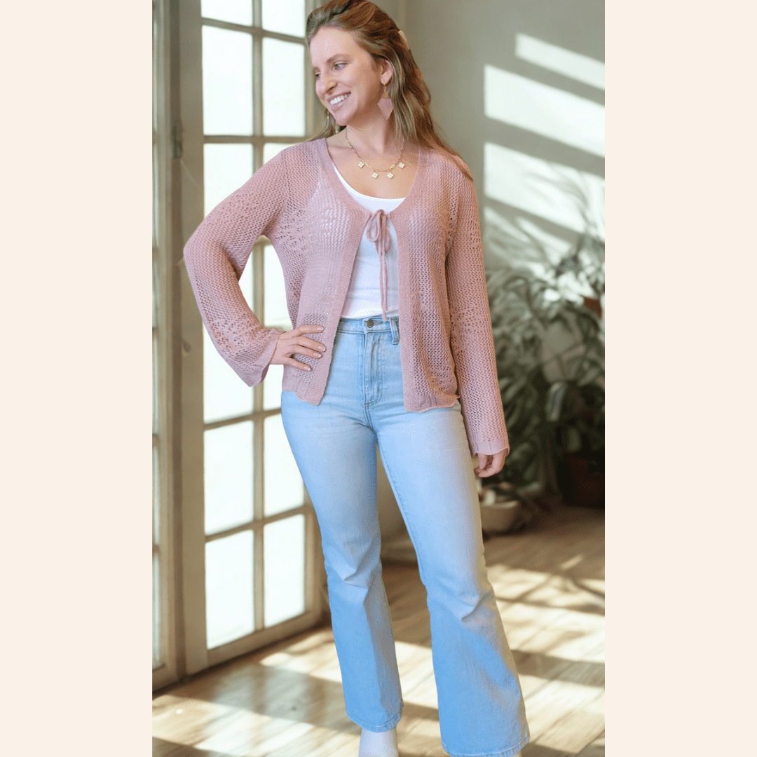 Crochet Bell Sleeve Cardigan