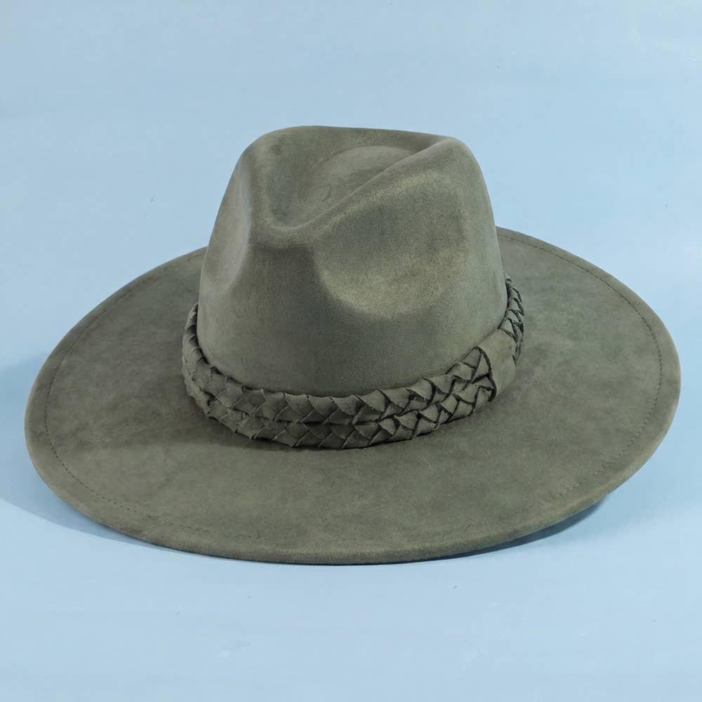 Wide Brim Hat: Olive